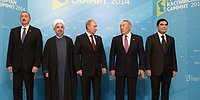 Саммит на Каспии: Путин не поделил море с главами пяти стран, зато выпустил на волю осетрят