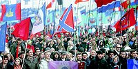 В шествии, посвященном Дню народного единства, приняли участие 75 тыс. человек