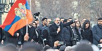 Никол Пашинян взорвался на десять процентов